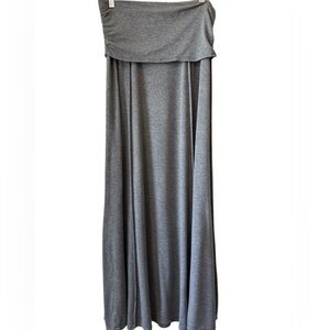 Max Studio Gray Women's Maxi Skirt-Size M